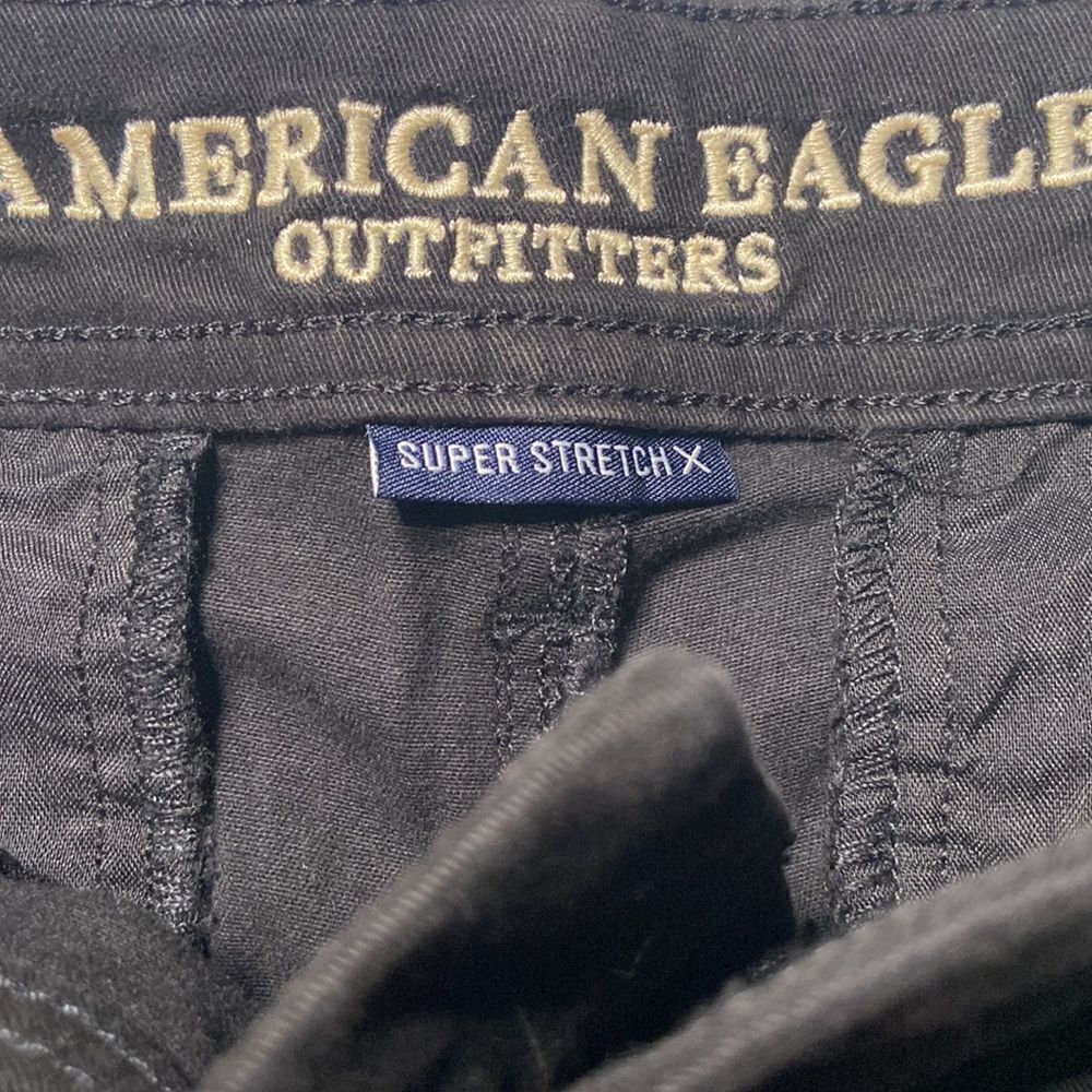 AMERICAN EAGLE Black MIDI Shorts - Picture 2 of 5